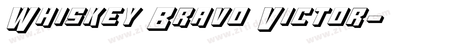 Whiskey Bravo Victor字体转换